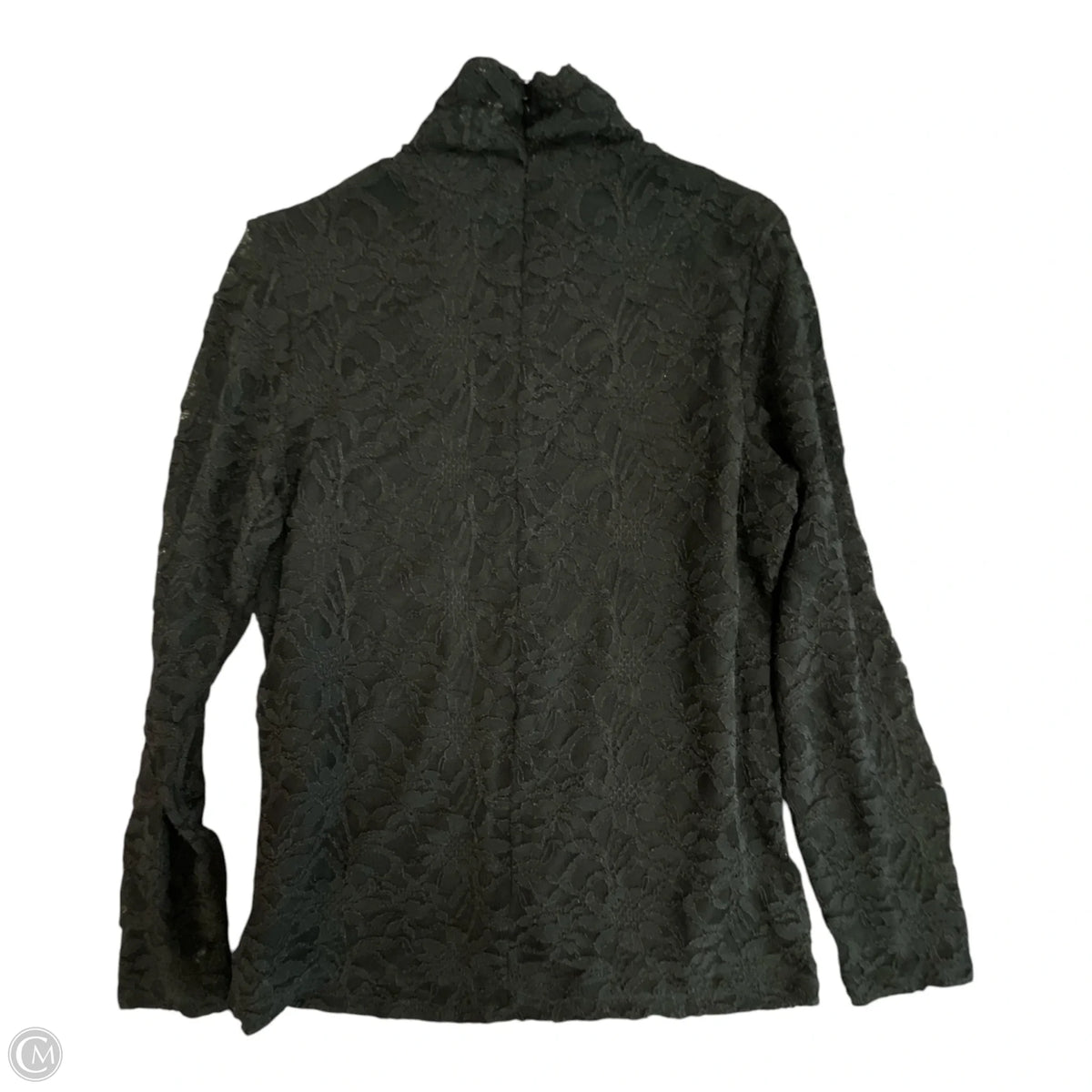 Top Long Sleeve By Chicos In Black, Size: M