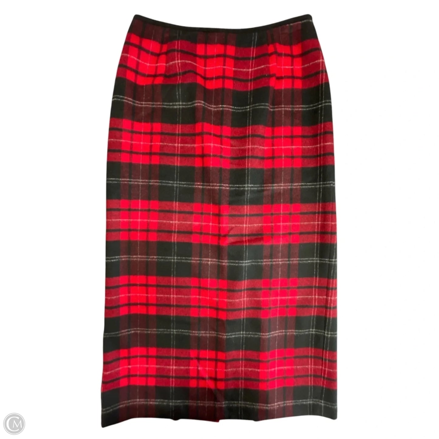 Skirt Midi By Talbots In Plaid Pattern, Size: 12