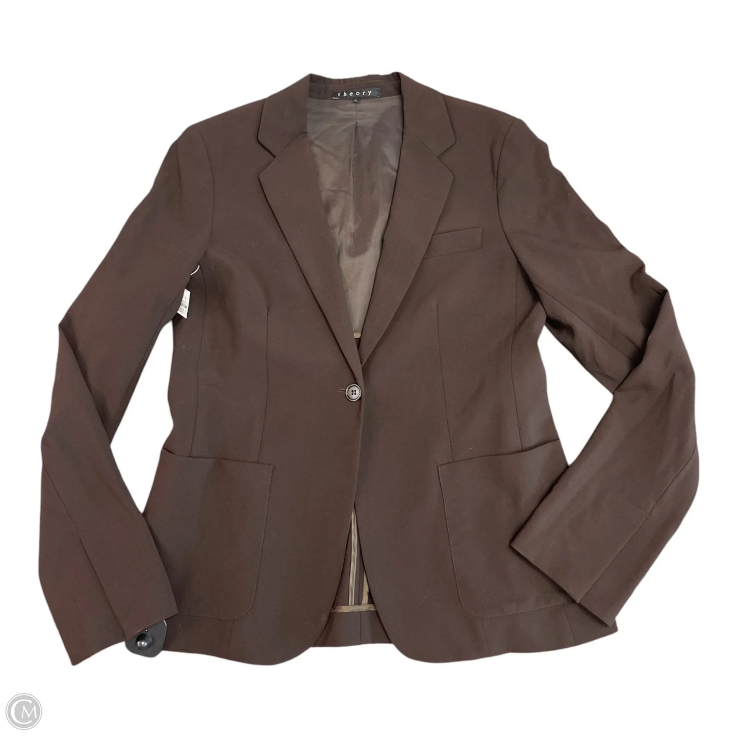 Blazer By Theory In Brown, Size: 10