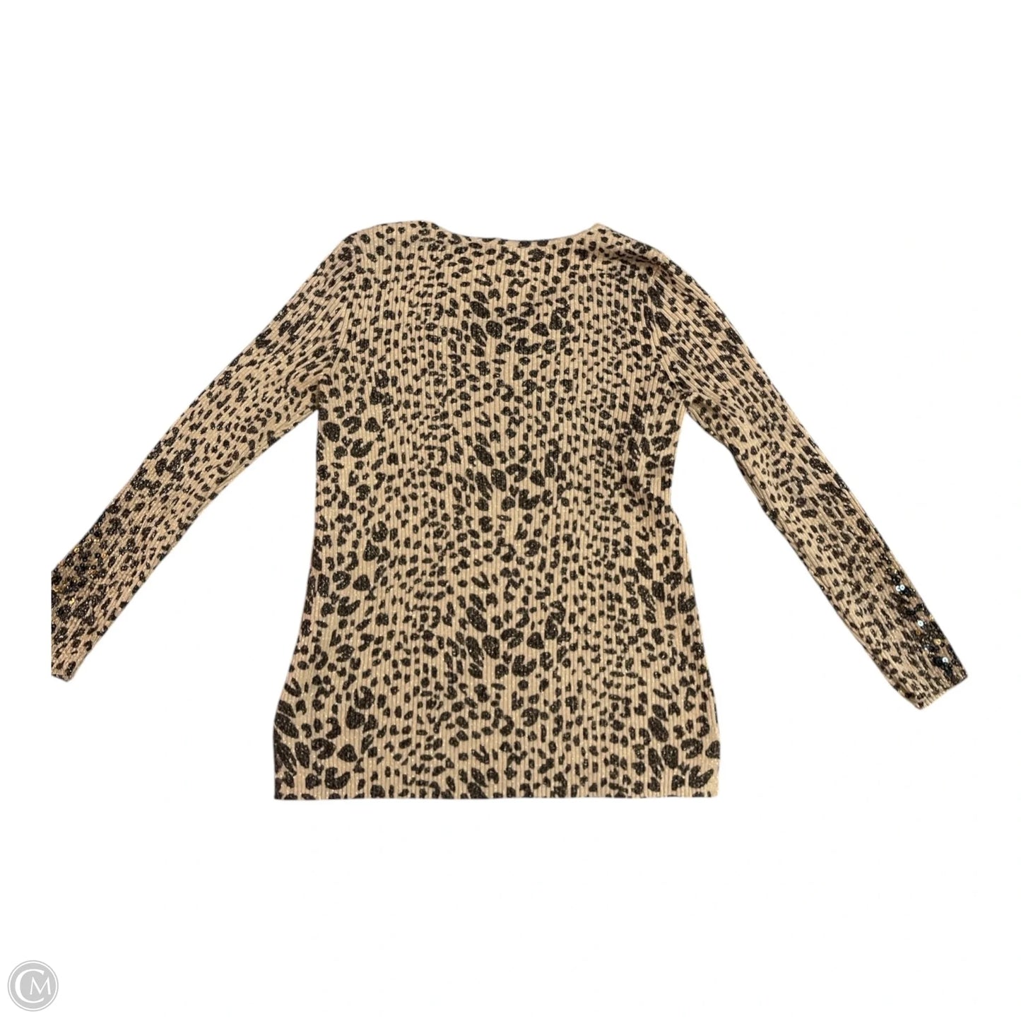 Sweater By Chicos In Animal Print, Size: S