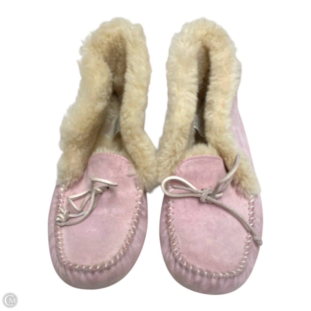 Slippers Designer By Ugg In Pink, Size: 9