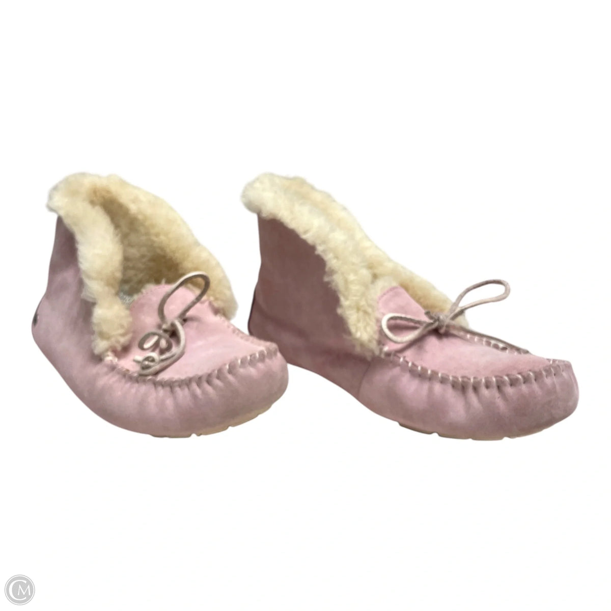 Slippers Designer By Ugg In Pink, Size: 9