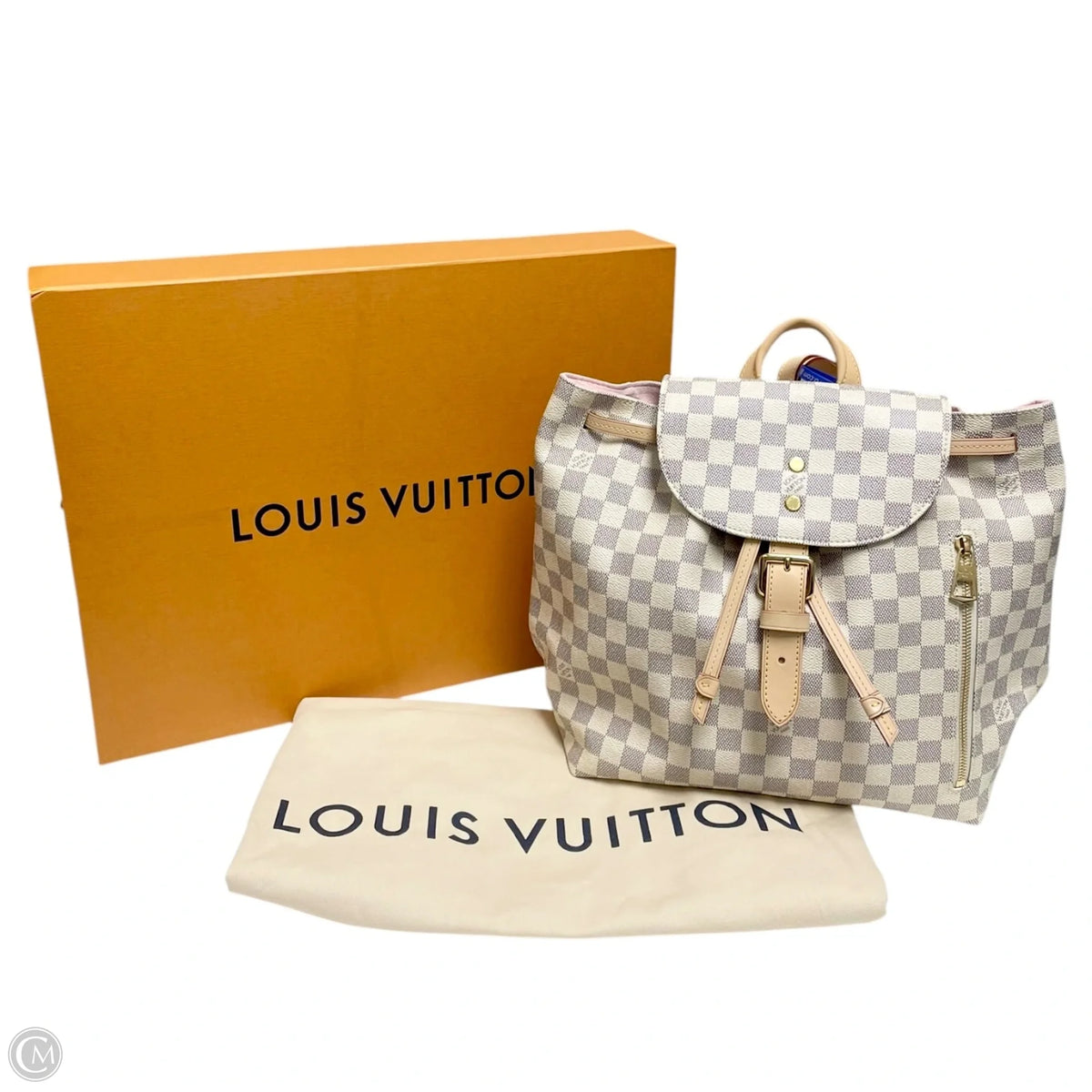Backpack Luxury Designer By Louis Vuitton, Size: Medium
