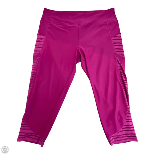 Athletic Leggings By Marika In Purple, Size: 2x