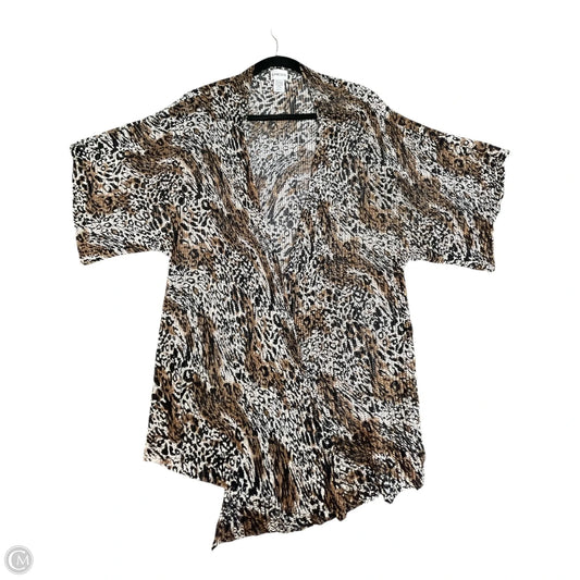 Cardigan By Chicos In Animal Print, Size: Xl
