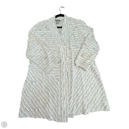 Cardigan By Chicos In Taupe, Size: Xl