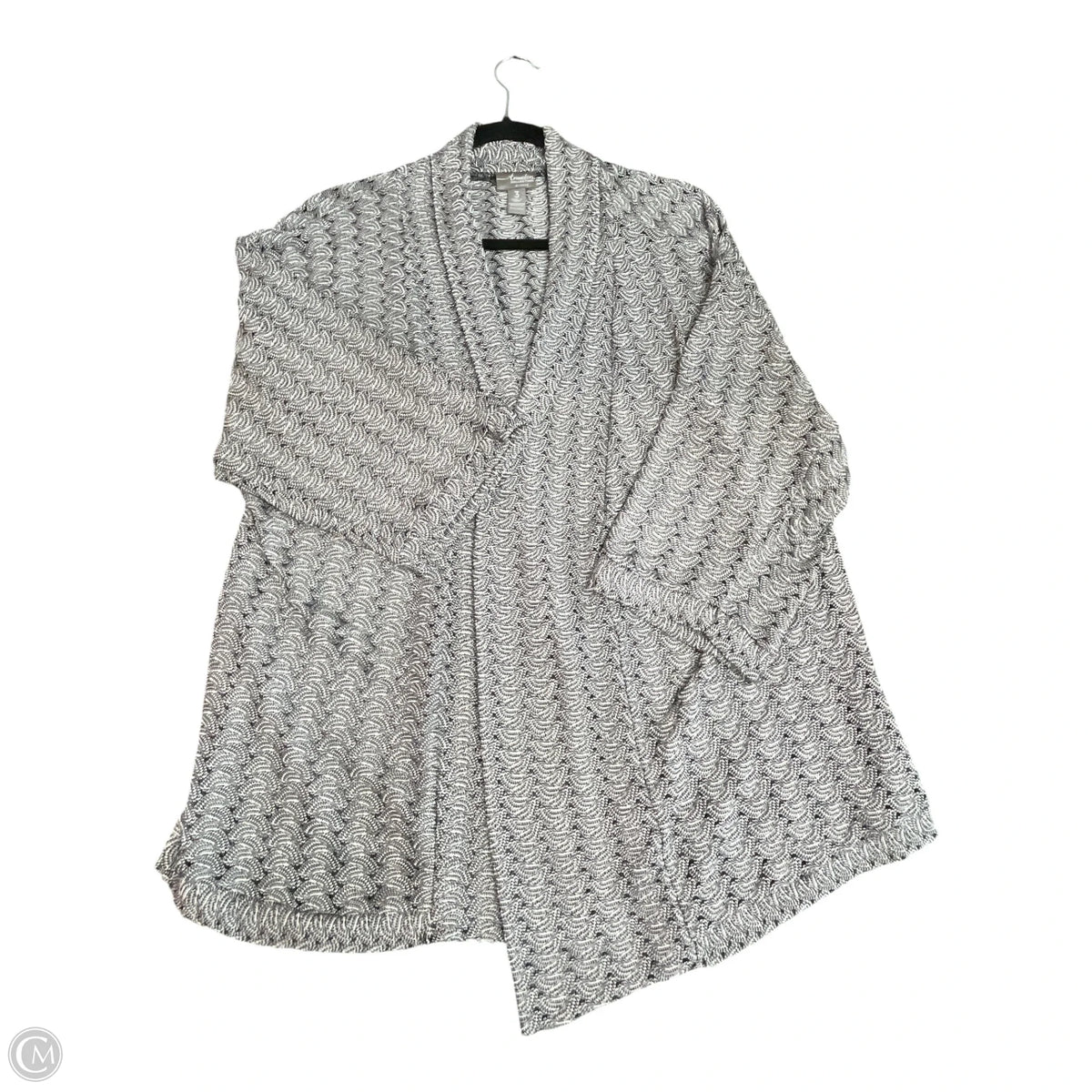 Cardigan By Chicos In Silver, Size: Xl