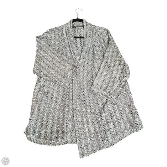 Cardigan By Chicos In Silver, Size: Xl