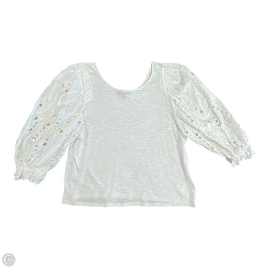 Top 3/4 Sleeve By Express In White, Size: S
