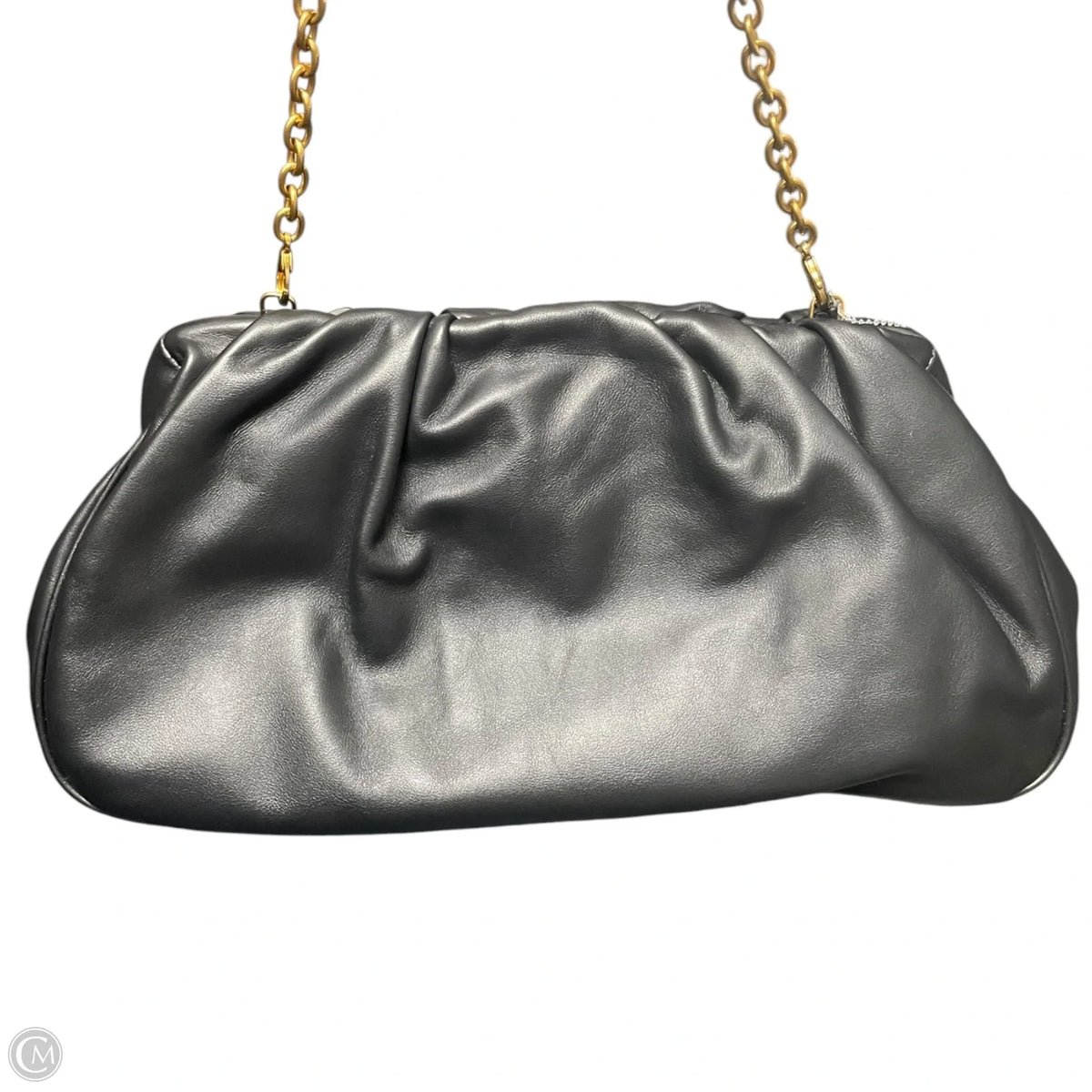 Handbag Leather By Donna Karan, Size: Medium