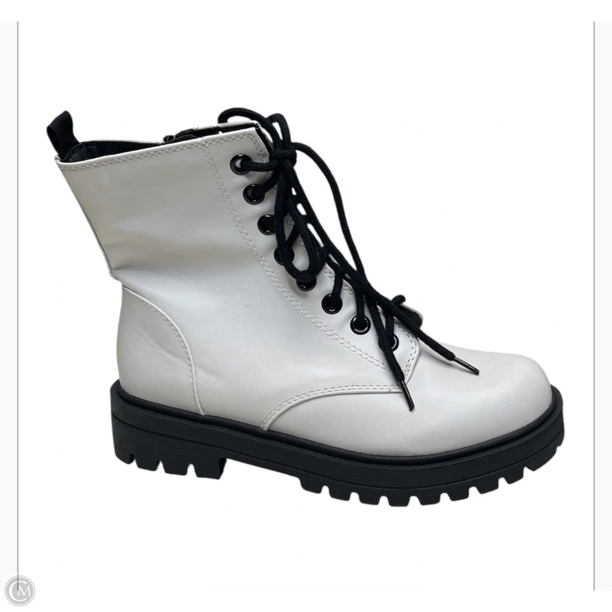 Boots Combat By Clothes Mentor In White, Size: 9