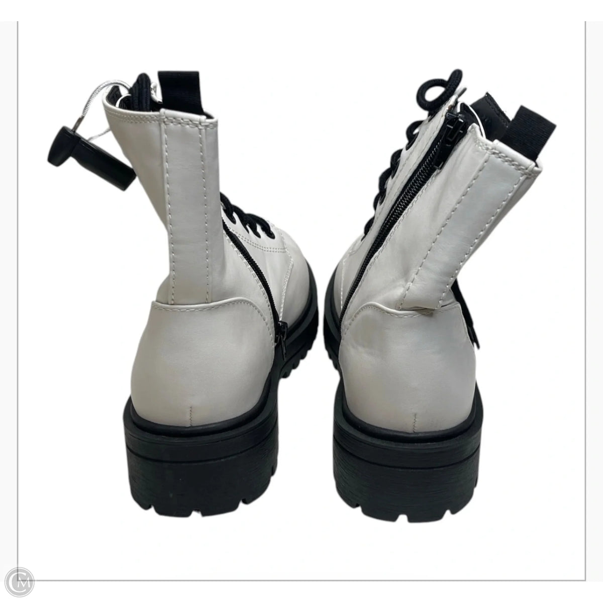 Boots Combat By Clothes Mentor In White, Size: 9