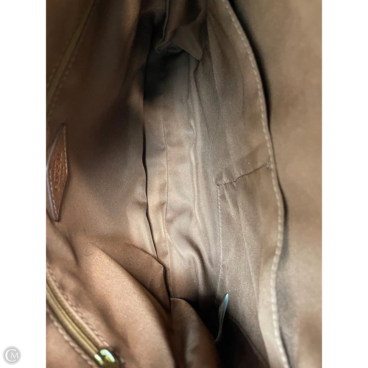 Crossbody Leather By Fossil, Size: Medium
