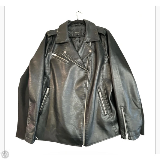 Jacket Denim By Lane Bryant In Black, Size: 24