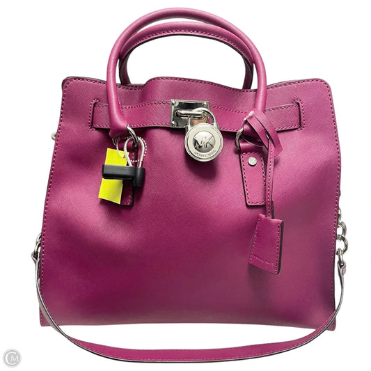 Handbag Leather By Michael By Michael Kors, Size: Large