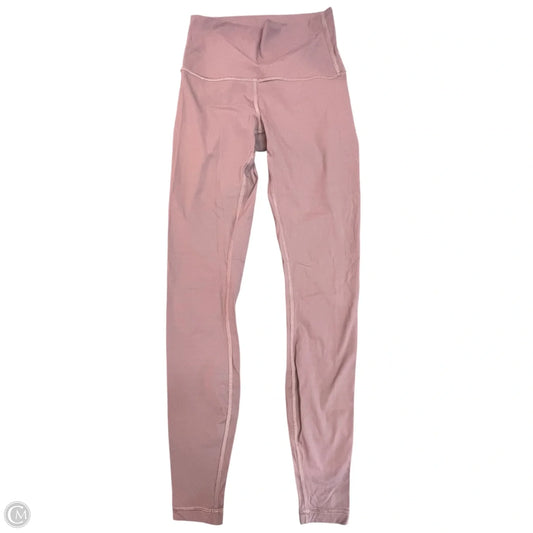 Athletic Leggings By Lululemon In Mauve, Size: 4