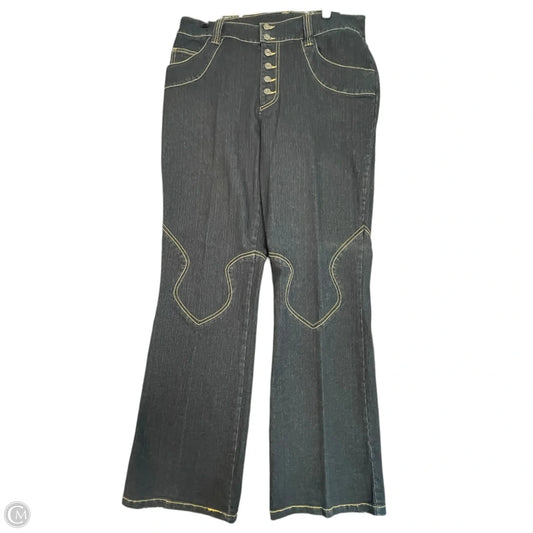 Jeans Boot Cut By SUZANNE SOMERS COLLECTION In Blue Denim, Size: 16