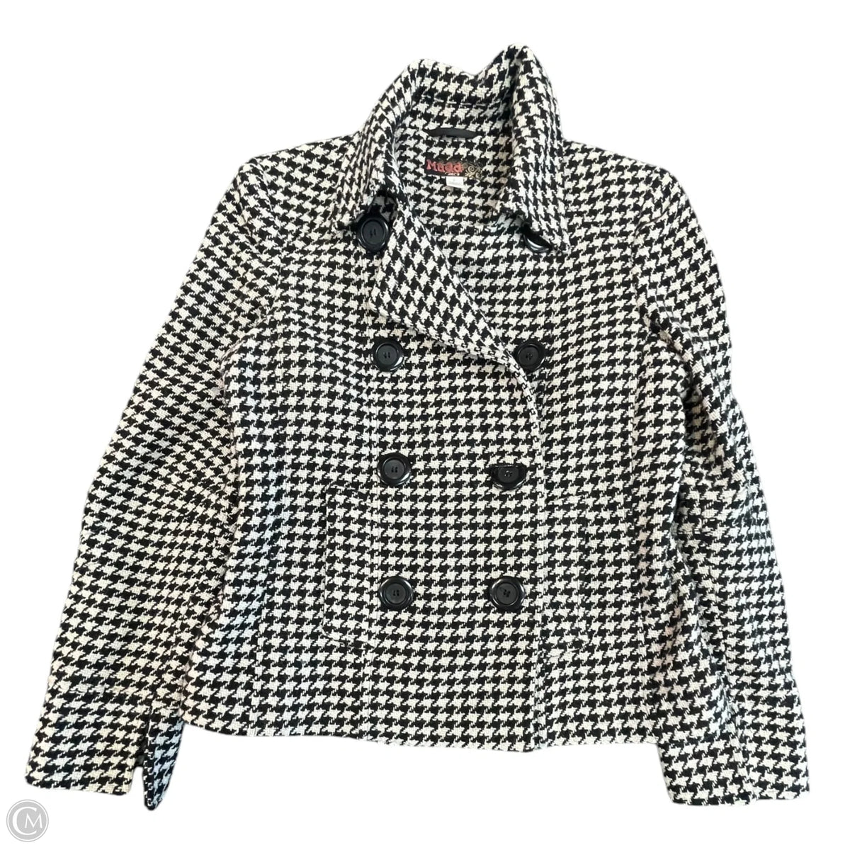 Jacket Other By Mudd In Black & White, Size: L