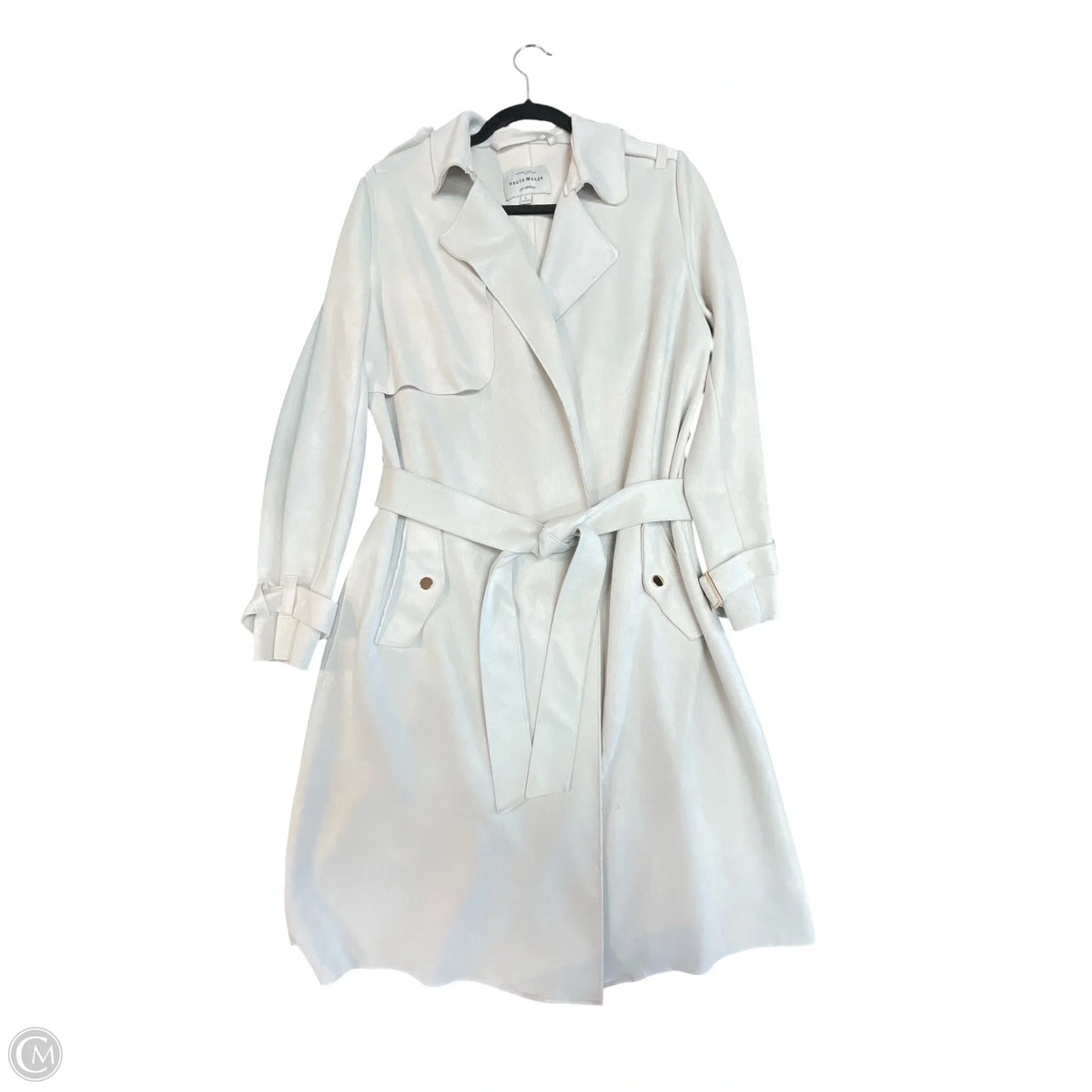 Coat Trench Coat By Haute Monde In Ivory, Size: L – Clothes Mentor Katy ...