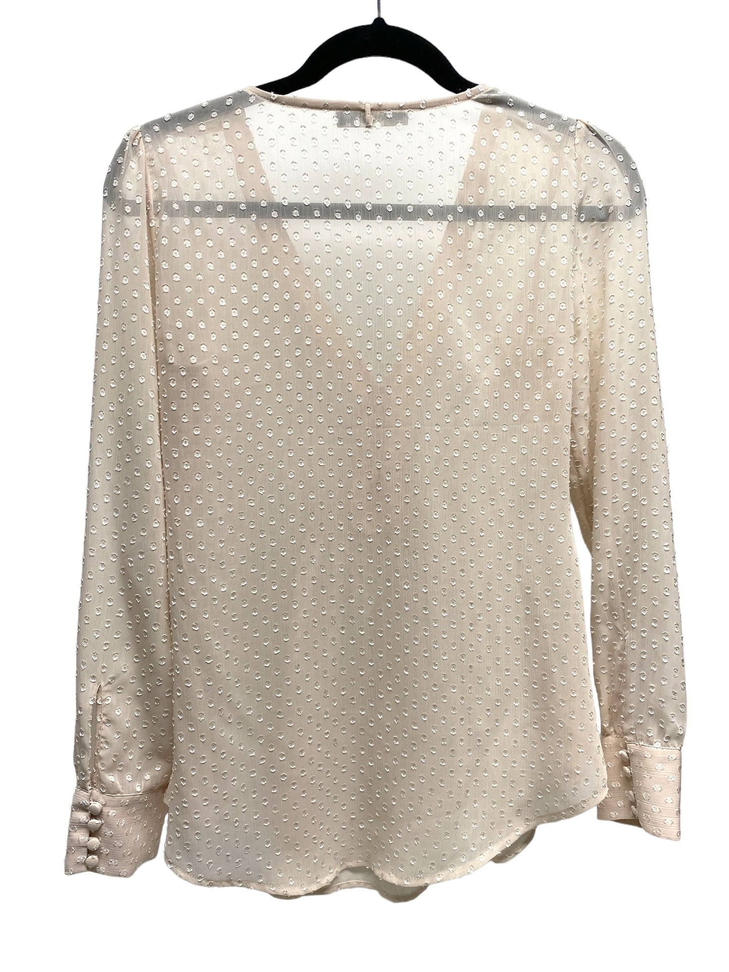 Blouse Long Sleeve By Clothes Mentor In Pink, Size: 8