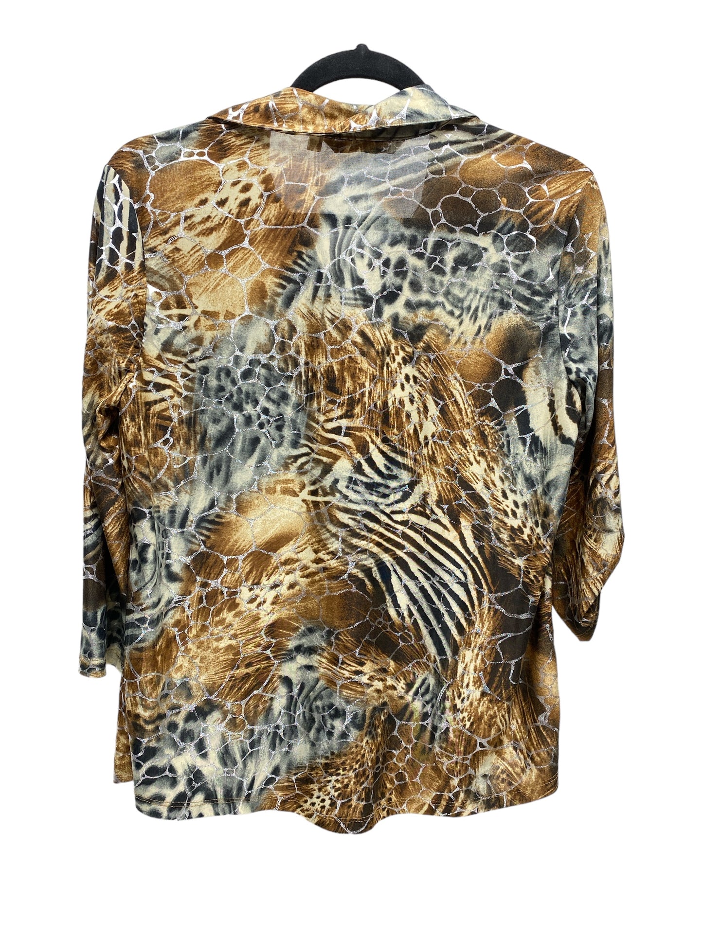 Top Long Sleeve By Clothes Mentor In Animal Print, Size: S