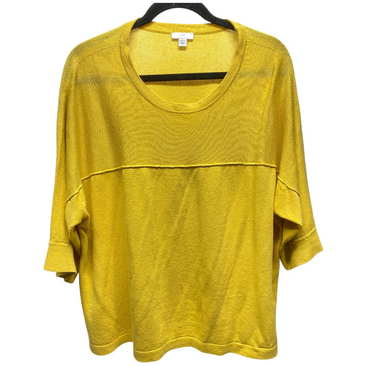 Sweater By J. Jill In Yellow, Size: Xl