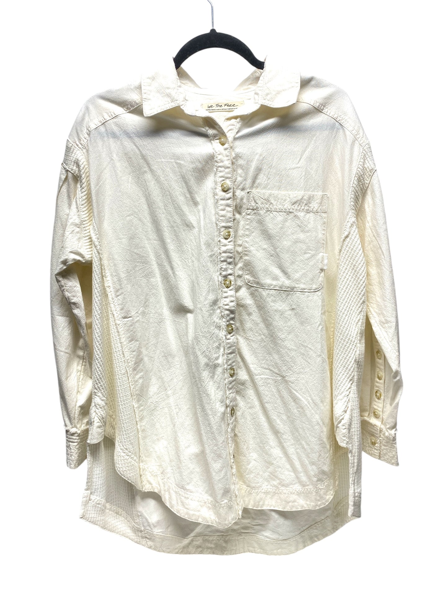 Top Long Sleeve By We The Free In Cream, Size: Xs