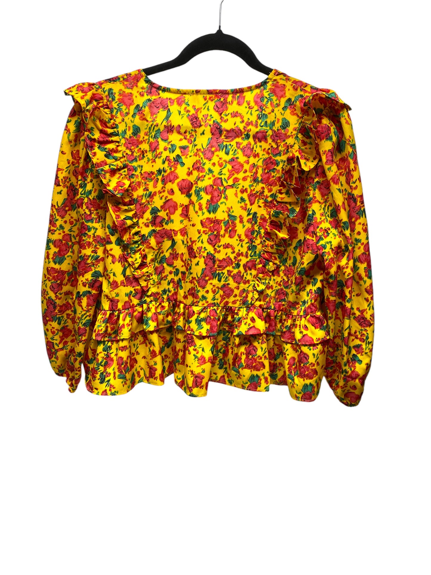 Top Long Sleeve By Mittoshop In Yellow, Size: M