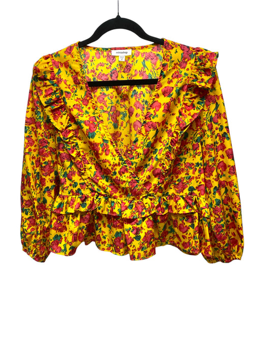 Top Long Sleeve By Mittoshop In Yellow, Size: M