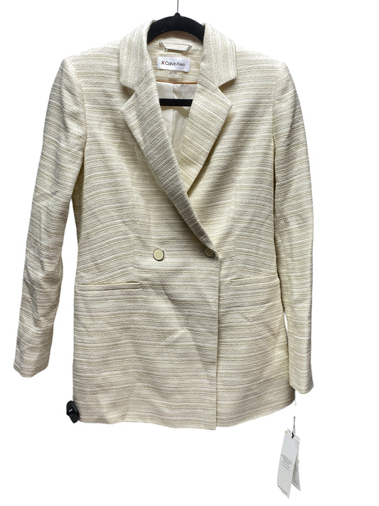 Blazer By Calvin Klein In Cream, Size: 4