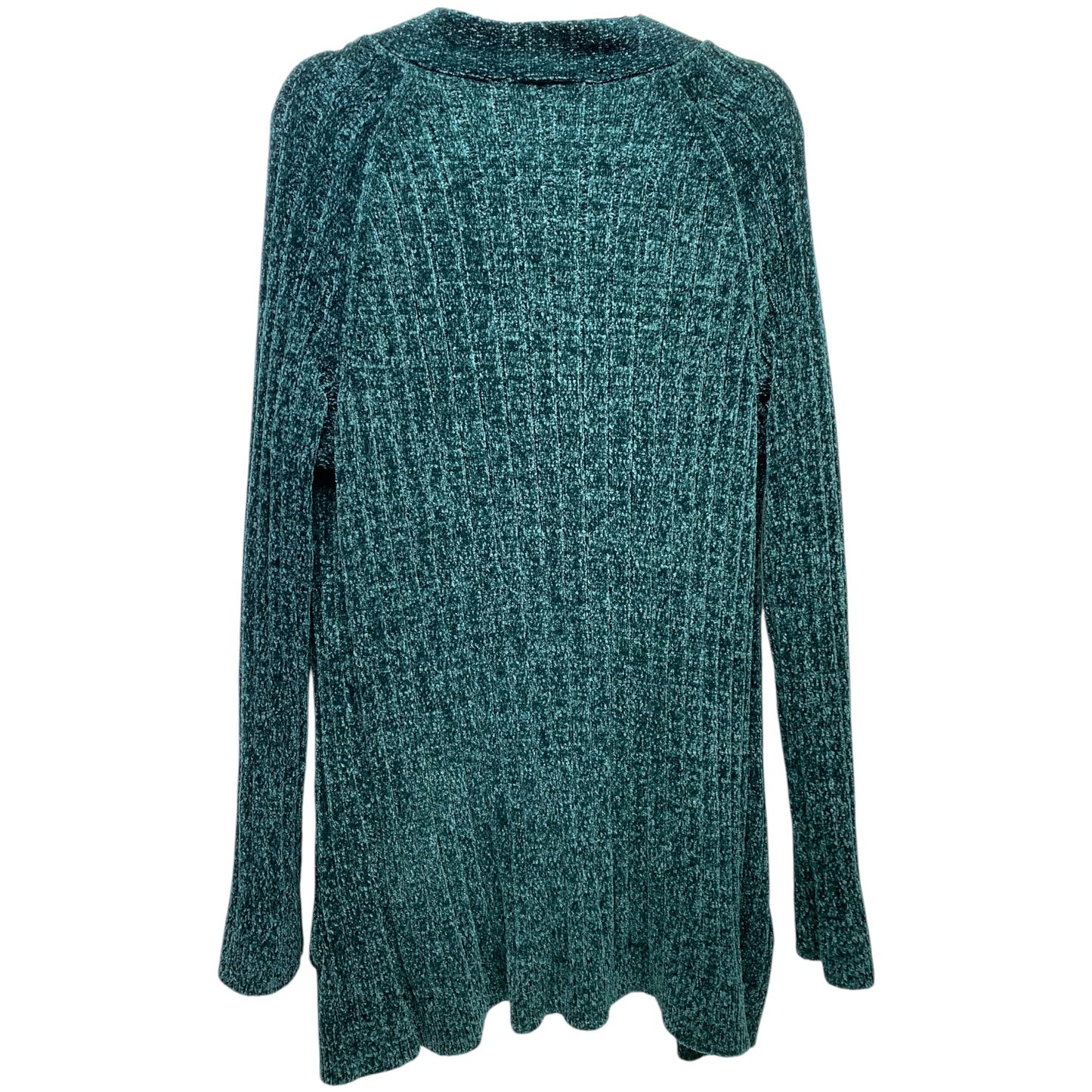 Sweater Cardigan By Signature Studio In Green, Size: Xl