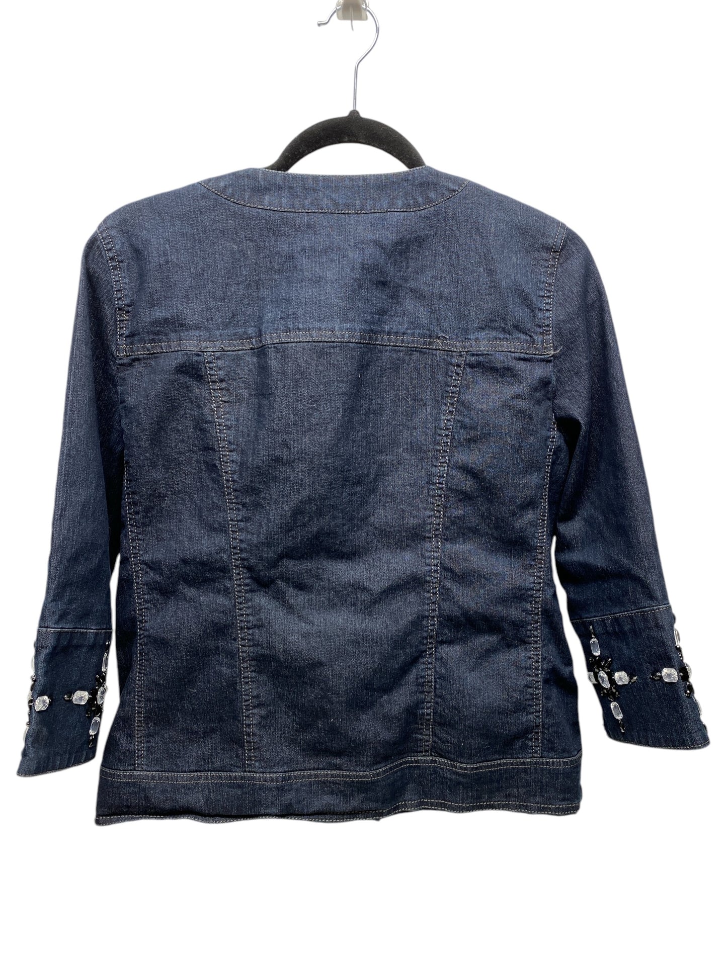 Jacket Denim By Focus 2000 In Blue Denim, Size: 3x