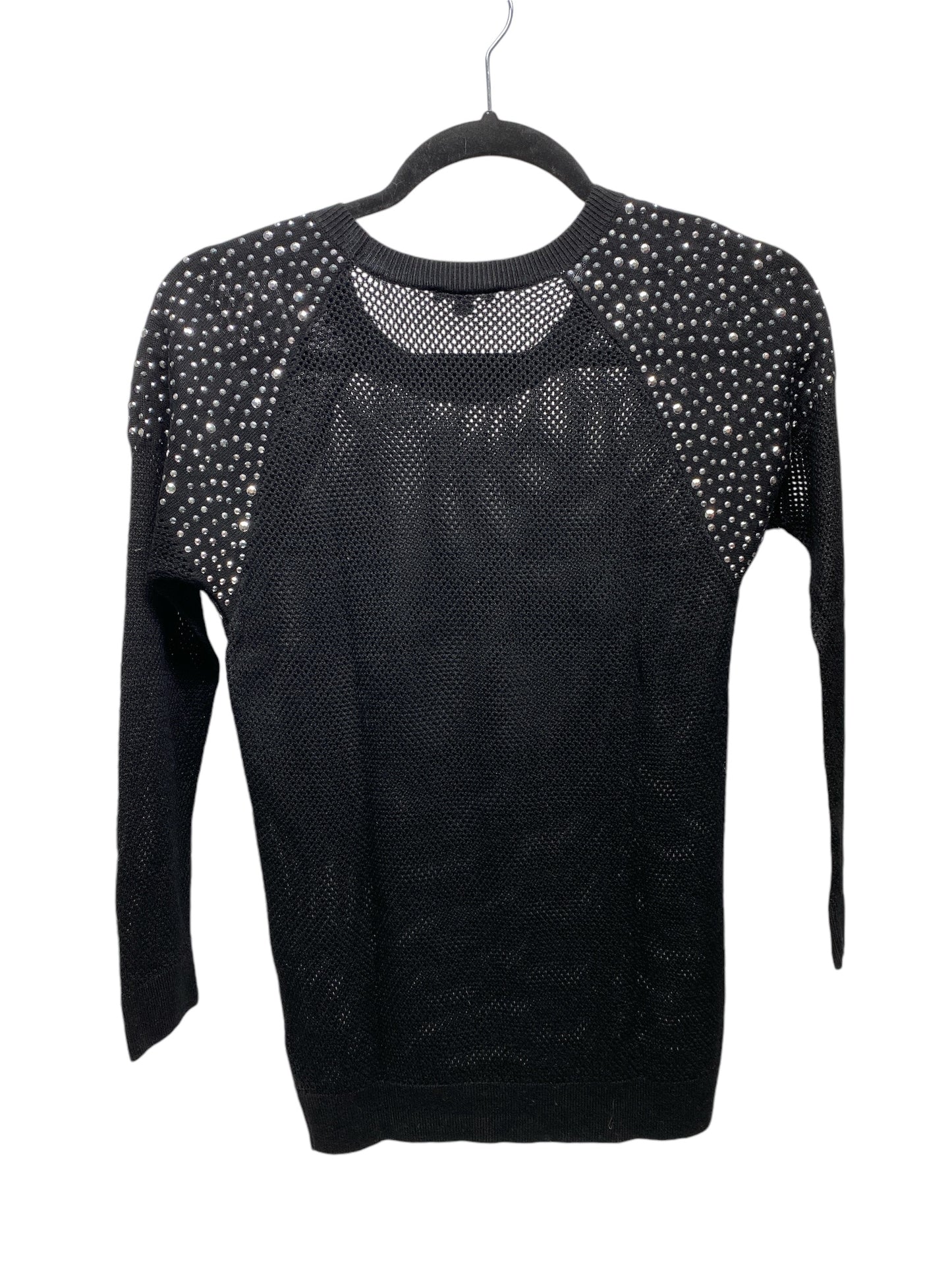 Top Long Sleeve By Express In Black, Size: S