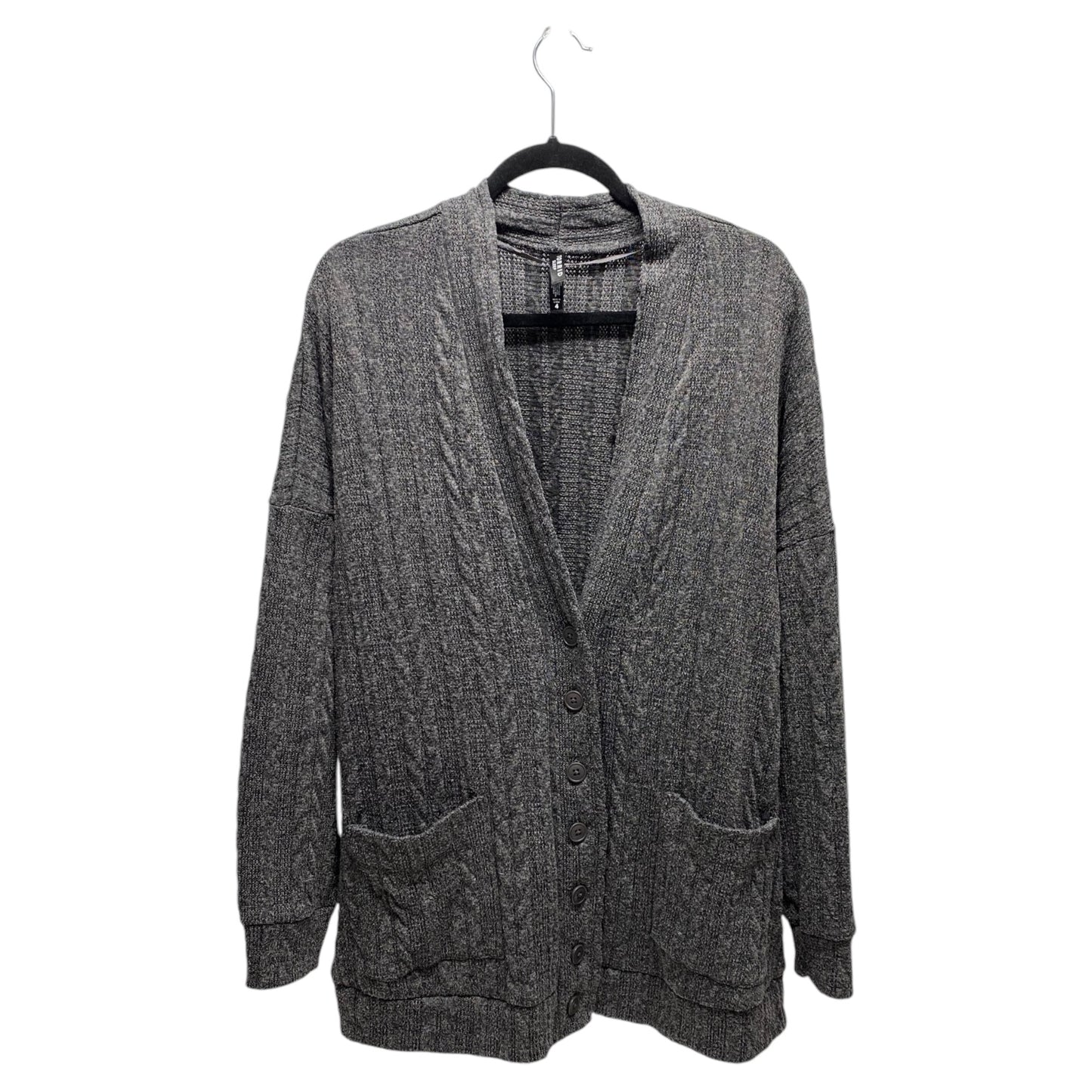 Sweater Cardigan By Torrid In Grey, Size: 4x