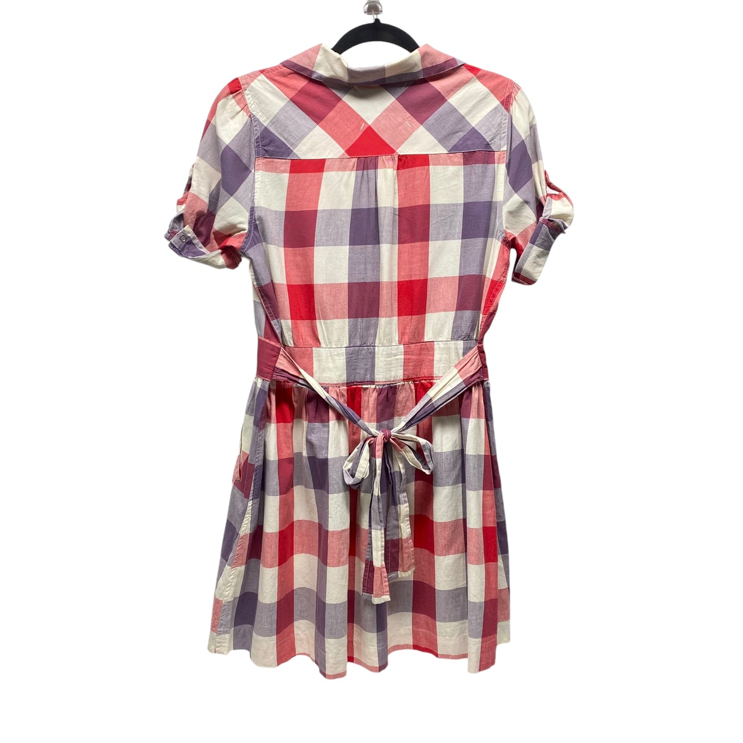 Dress Casual Short By Clothes Mentor In Blue Red & White, Size: L