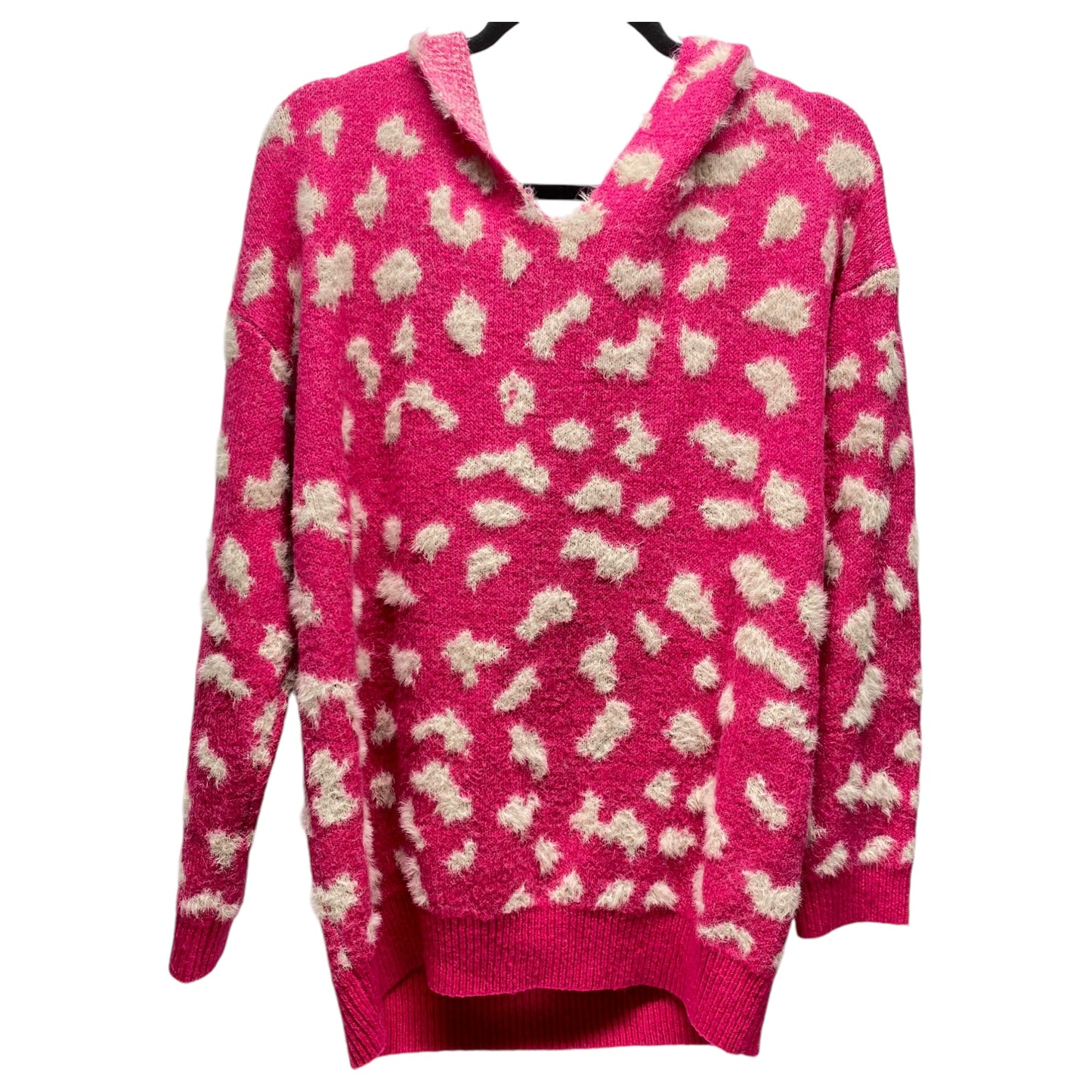 Sweater By Kori America In Pink & White, Size: M