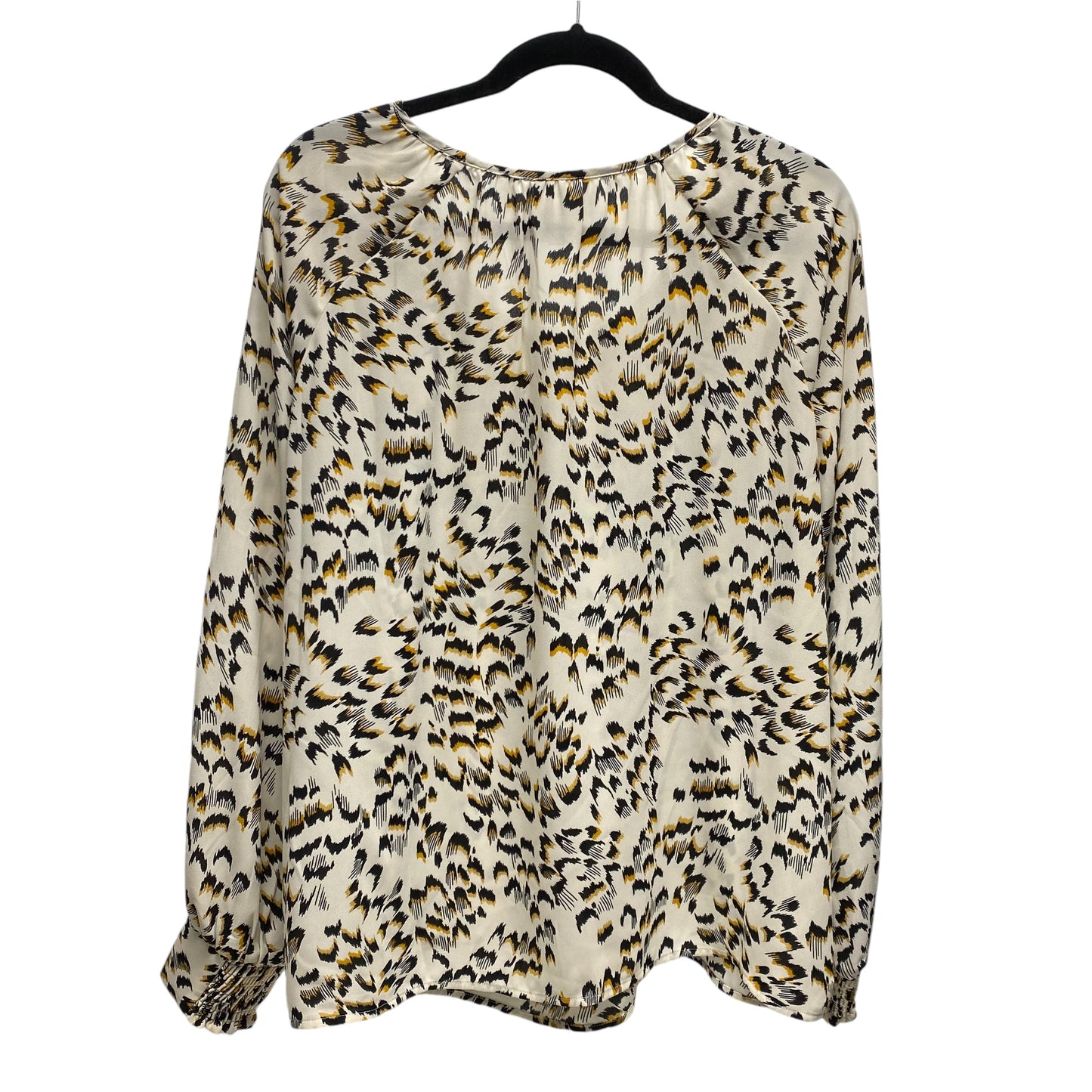 Top Long Sleeve By Cabi In Black & Cream, Size: L