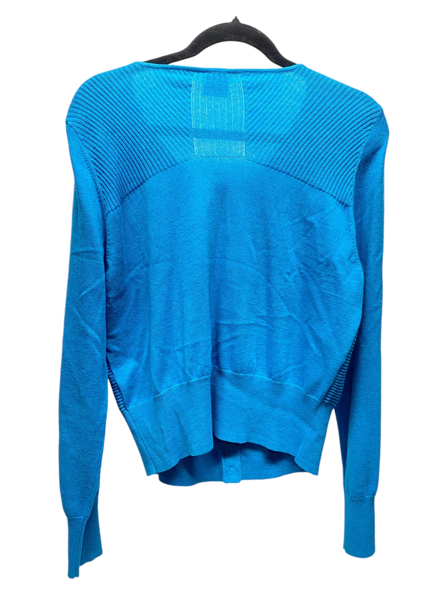 Sweater Cardigan By Cabi In Aqua, Size: L