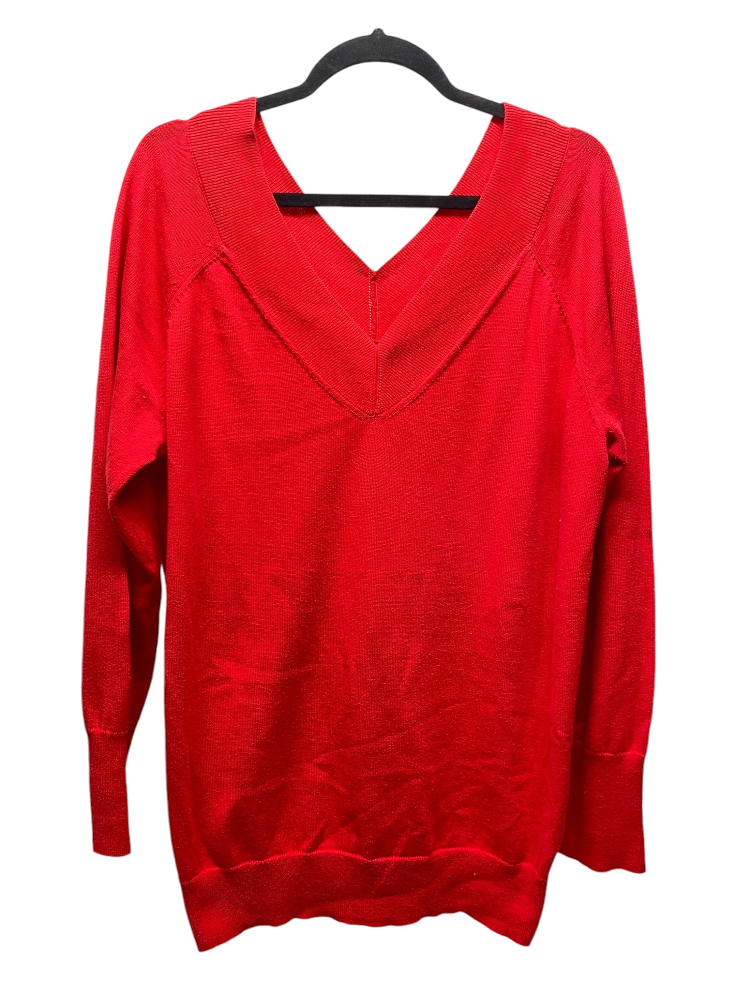 Sweater By Cabi In Red, Size: Xl