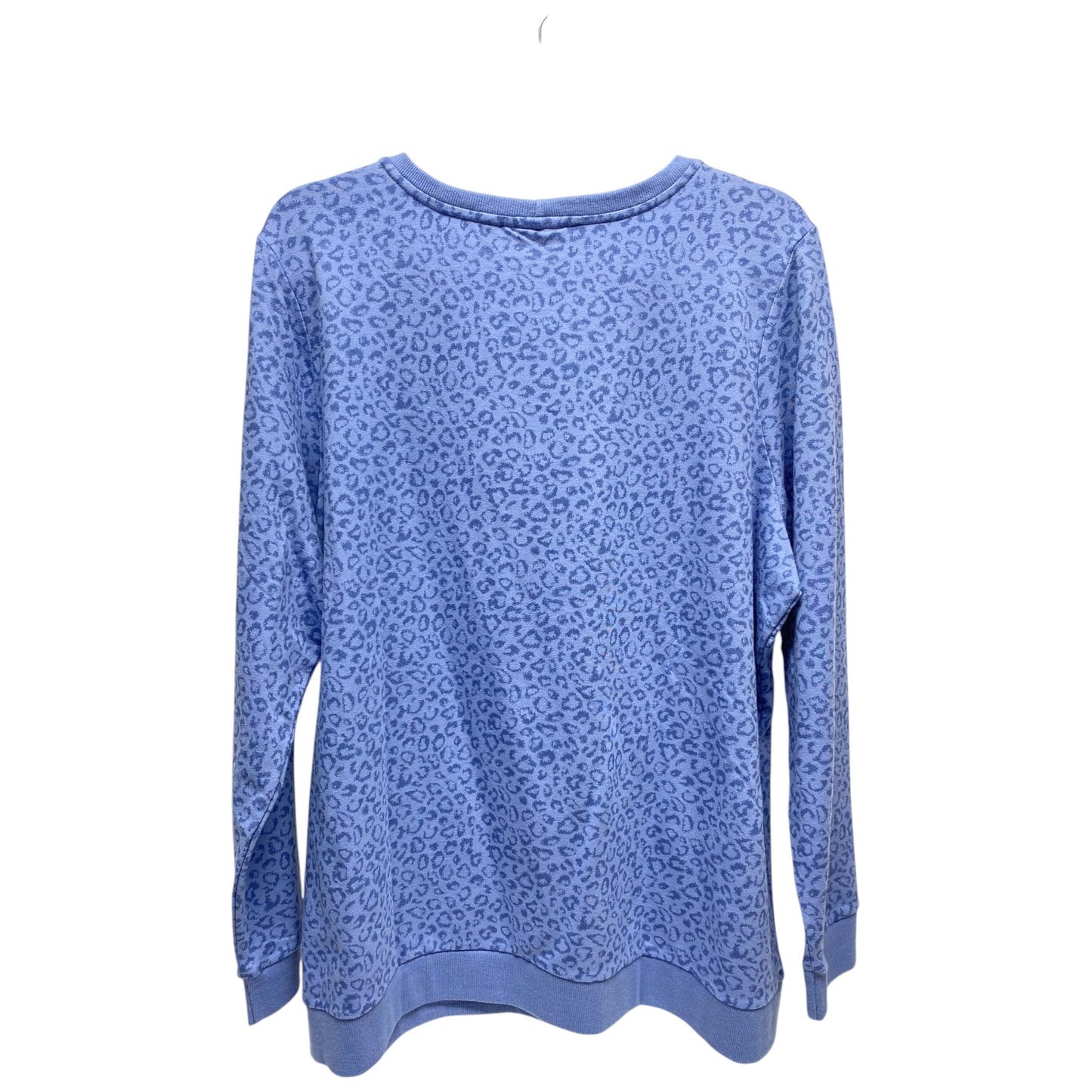 Sweatshirt Crewneck By Denim And Company In Blue, Size: Xl