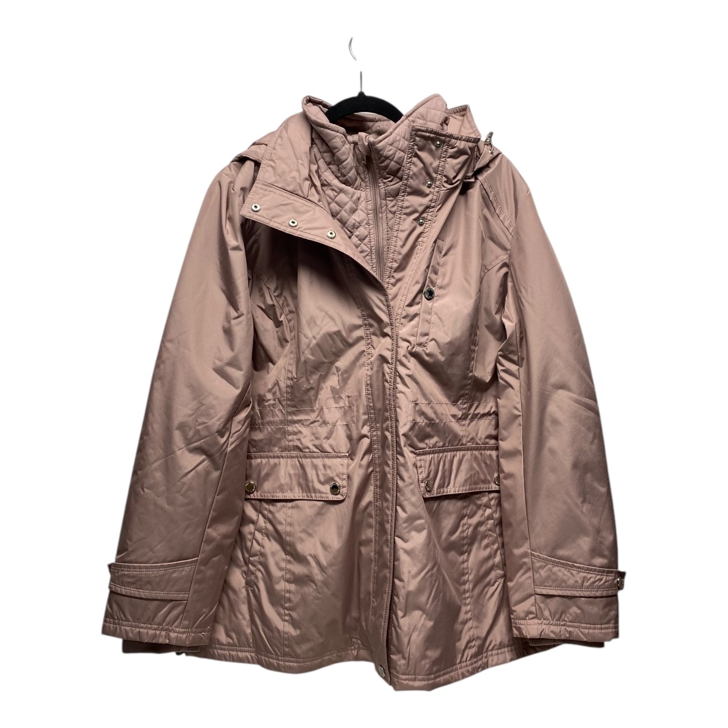 Coat Parka By Liz Claiborne In Mauve, Size: L