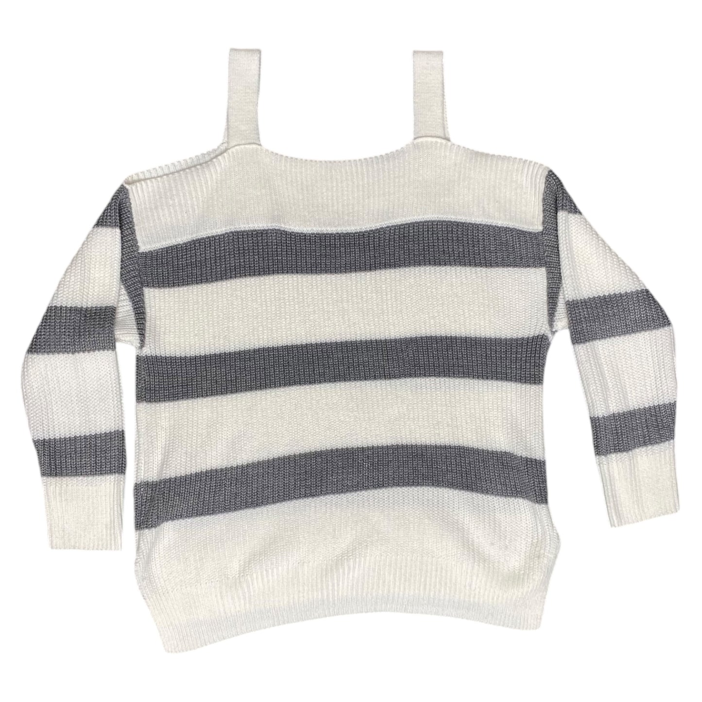 Sweater By Soho Design Group In Grey & White, Size: Xl