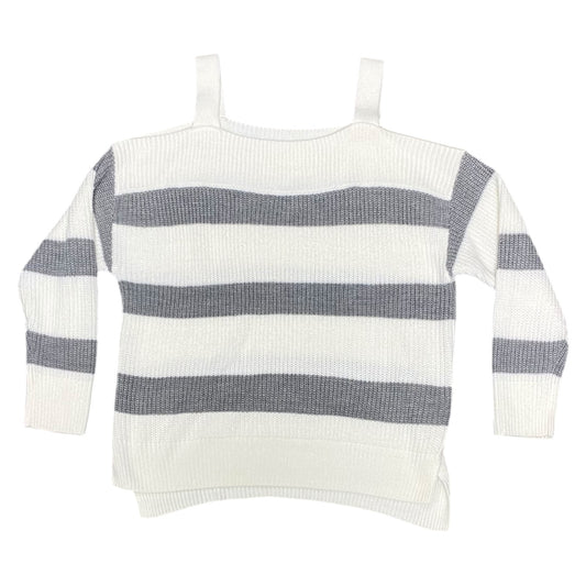 Sweater By Soho Design Group In Grey & White, Size: Xl