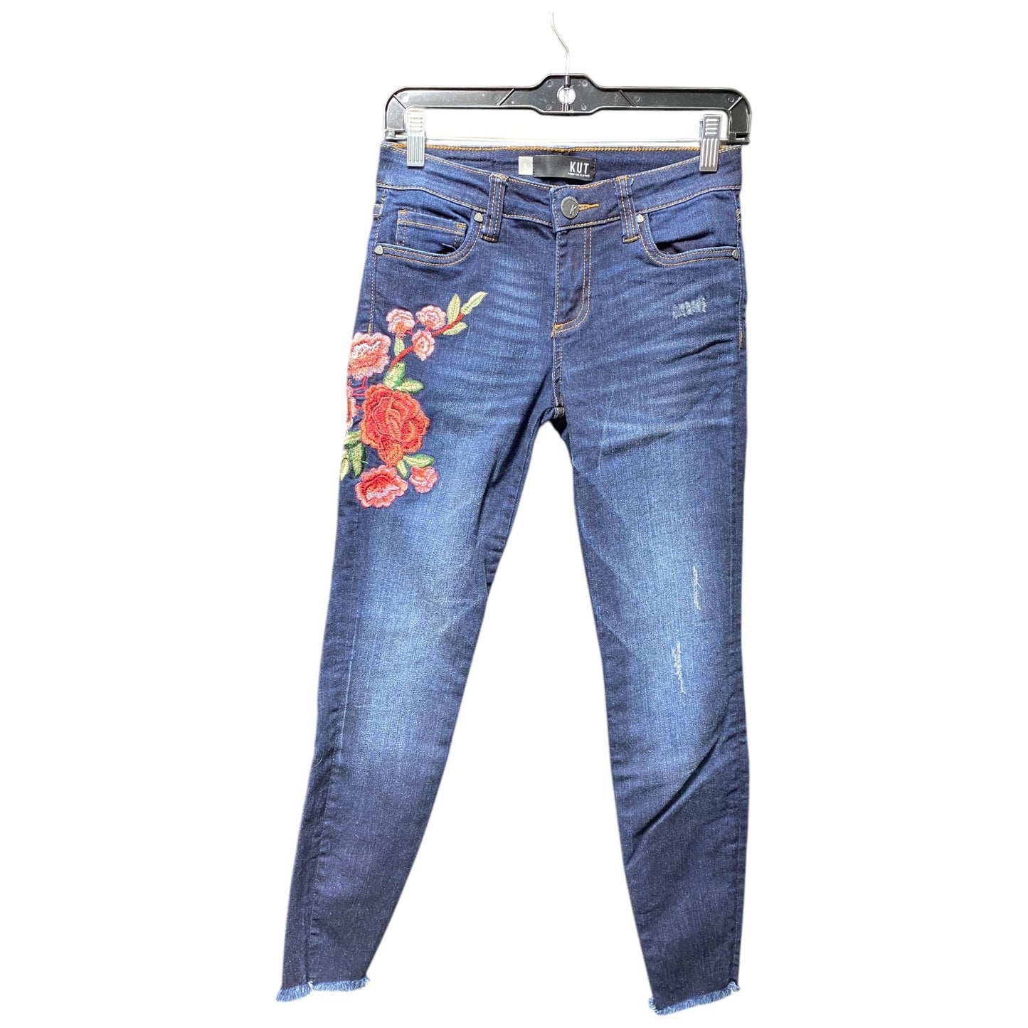 Jeans Skinny By Kut In Blue Denim, Size: 0