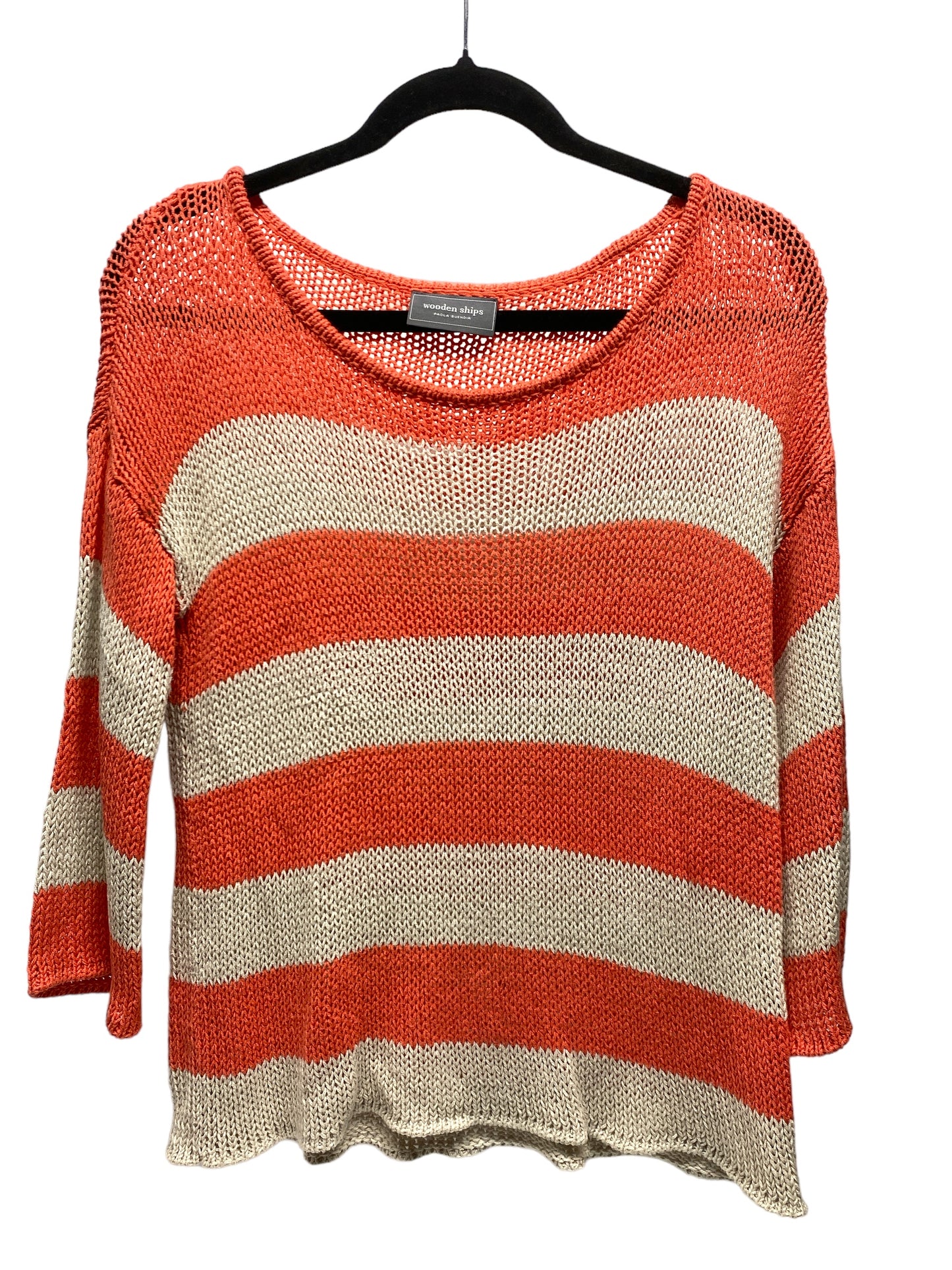 Striped Pattern Sweater Wooden Ships, Size S