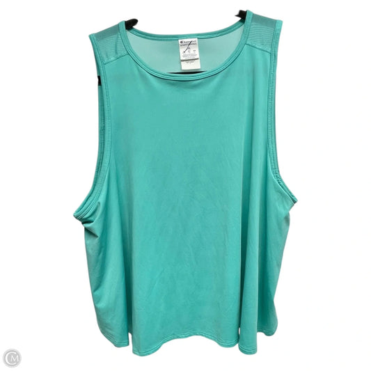 Athletic Tank Top By Champion In Blue, Size: Xl