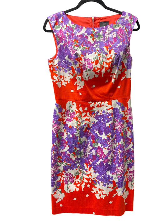 Dress Casual Short By Adrianna Papell In Purple & Red, Size: 8