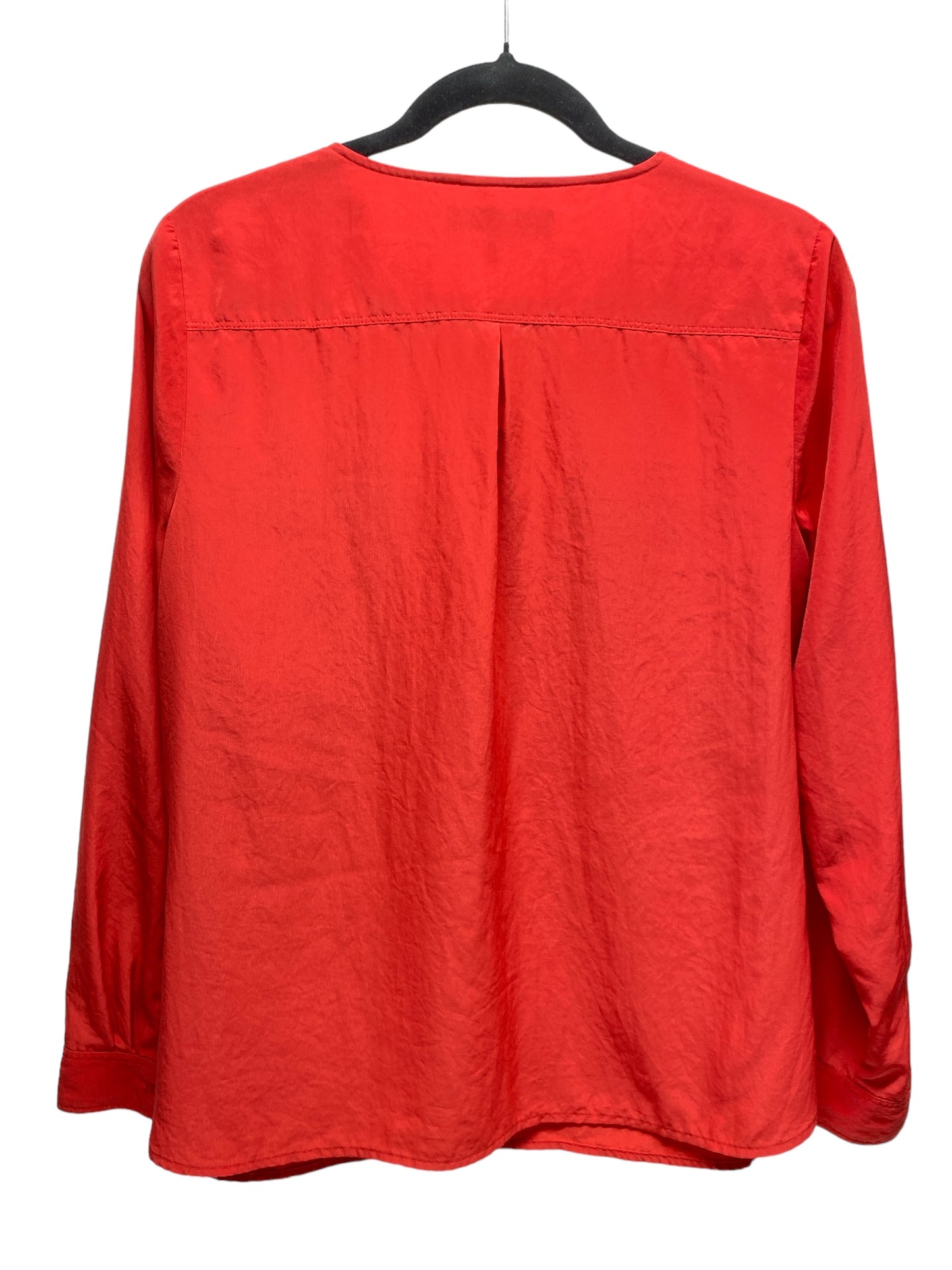 Top Long Sleeve By Loft In Red, Size: L