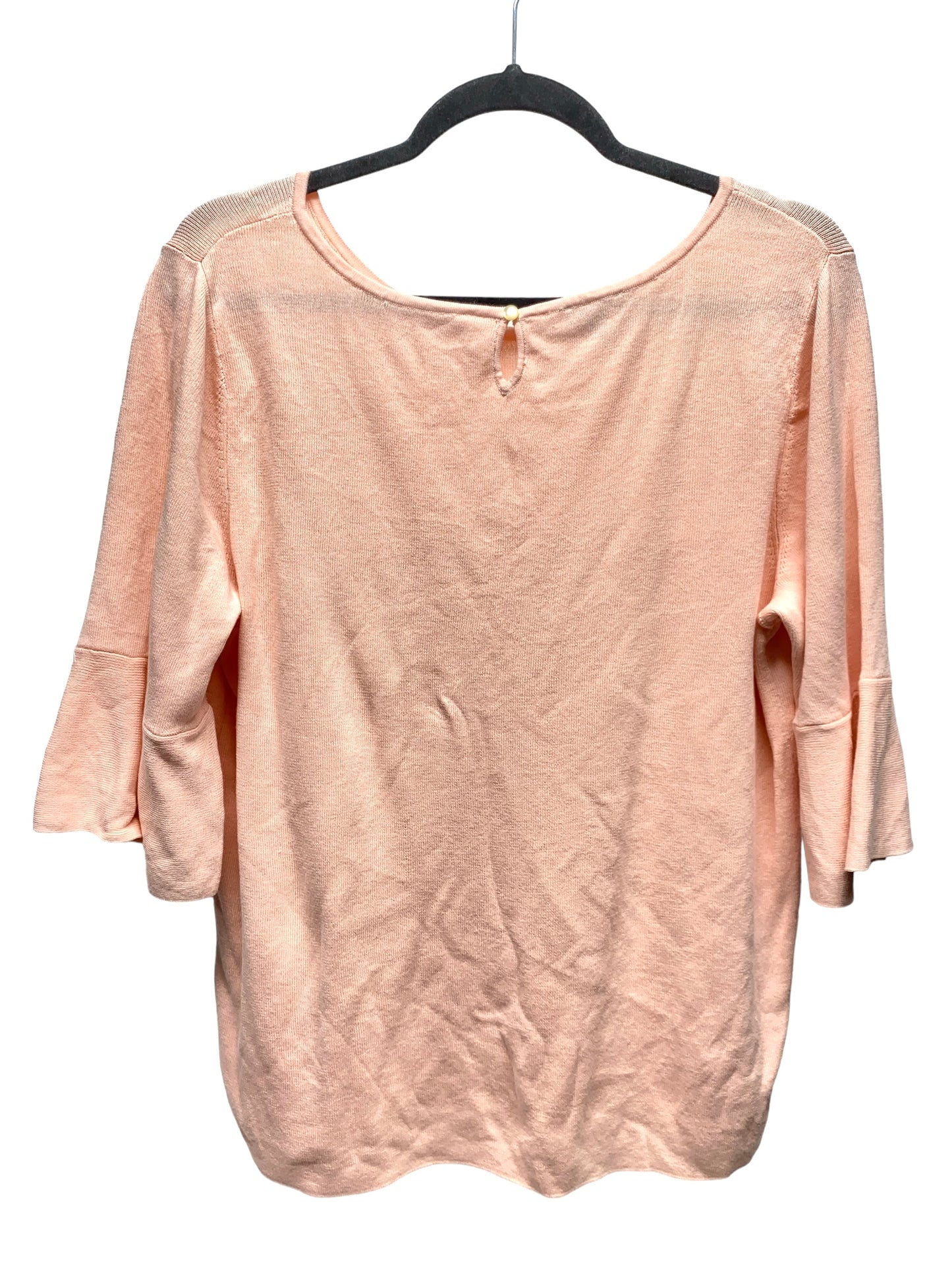 Top 3/4 Sleeve By Talbots In Pink, Size: Xl