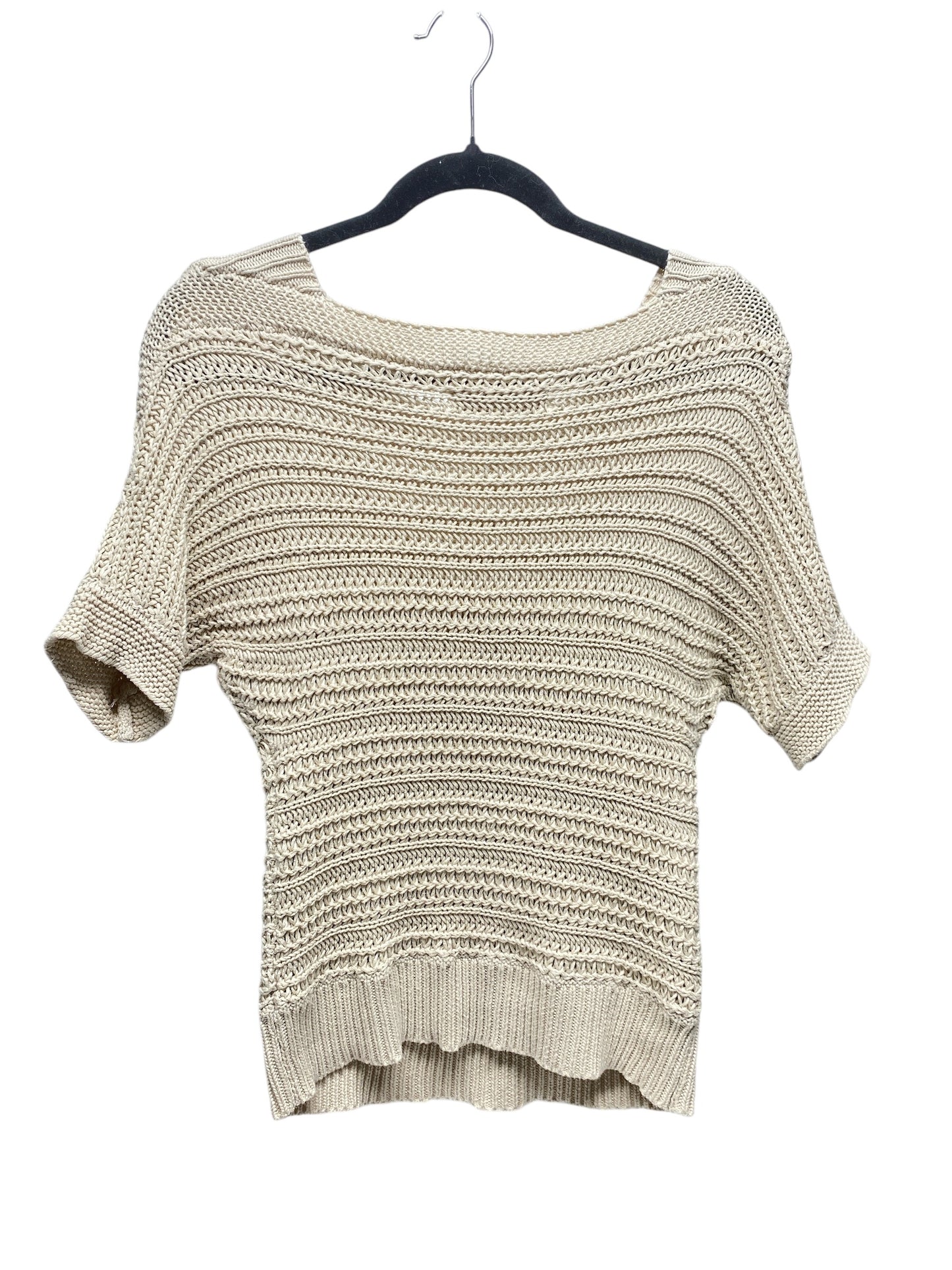 Sweater Short Sleeve By Loft In Beige, Size: Xs